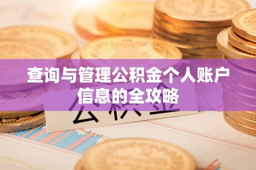 乌拉特前旗查询与管理公积金个人账户信息的全攻略