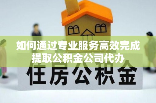 乌拉特前旗如何通过专业服务高效完成提取公积金公司代办