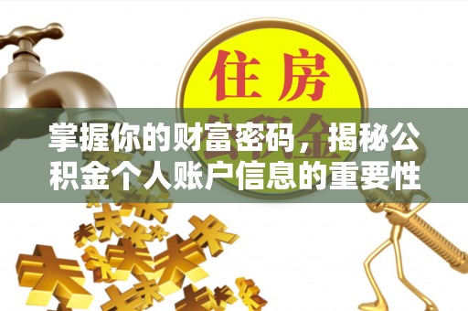 乌拉特前旗掌握你的财富密码，揭秘公积金个人账户信息的重要性